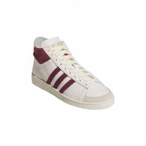 NEW ADIDAS unisex jabbar hi x mark gonzales shoes in chalk white / shadow red /